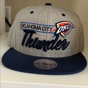 Mitchell and Ness OKC SnapBack hat.
